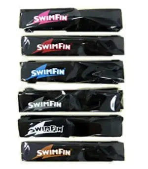SwimFin stropper, large sort med sort/pink finne