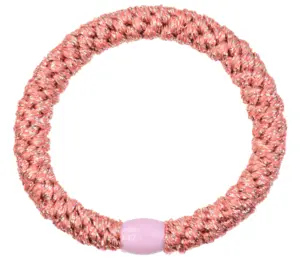 Kknekki elastik fra Bon Dep #051, Coral glitter