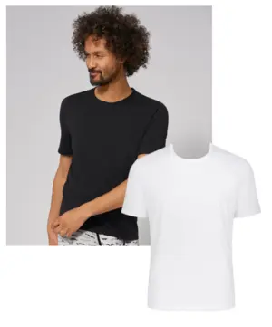 Sloggi Go Organic Men t-shirt, sort eller hvid