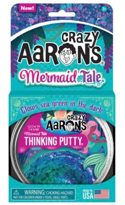 Crazy Aarons putty slim mega, Glowbrights Mermaid Tale
