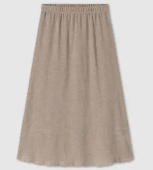 By Basics 5004 nederdel i merinould - med vidde, denim