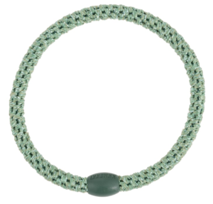 Kknekki elastik fra Bon Dep #10, Slim Pistacie glitter