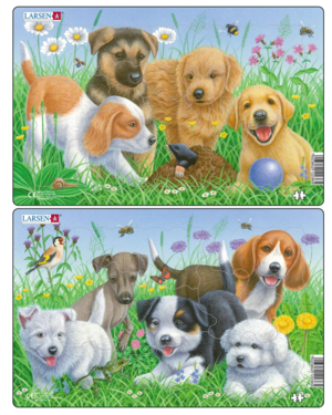 Larsen puslespil hundehvalpe, midi - vælg motiv