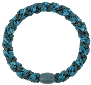 Kknekki elastik fra Bon Dep #10, petrol glitter mix