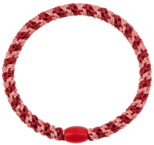 Kknekki elastik fra Bon Dep #05, Coral Bordeaux Glitter - slim