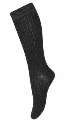 MP Kids knælange ribbede uldstrømper - flere farver