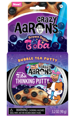 Crazy Aarons Thinking Putty, Brown Sugar Boba