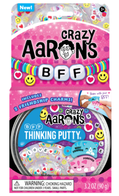 Crazy Aarons Thinking Putty, BFF - med vedhæng