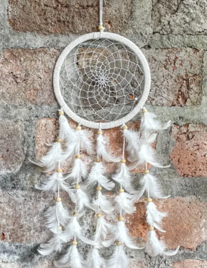 Drømmefanger hvid natur 16 cm