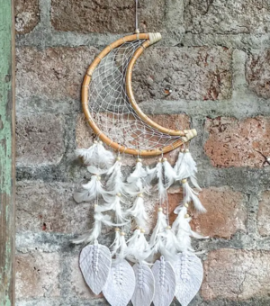 Drømmefanger Måne i bambus og natur