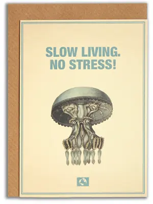 Message Earth kort med kuvert, Slow living...