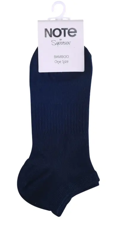 Blde navy footies i bambus fra Note by Syversen