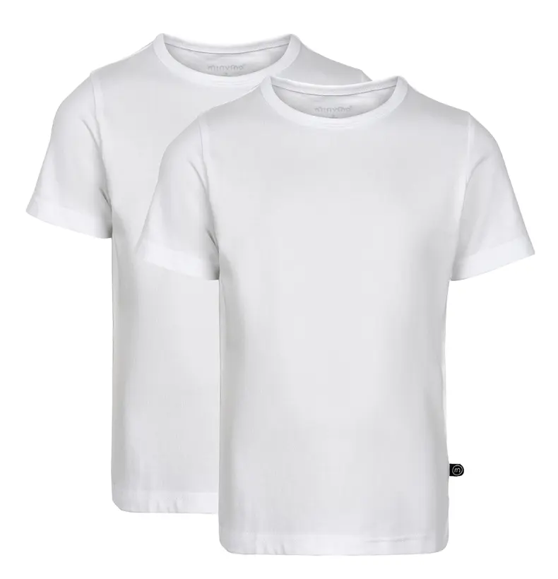 Minymo kortærmede t-shirts 2 stk i hvid udsalg