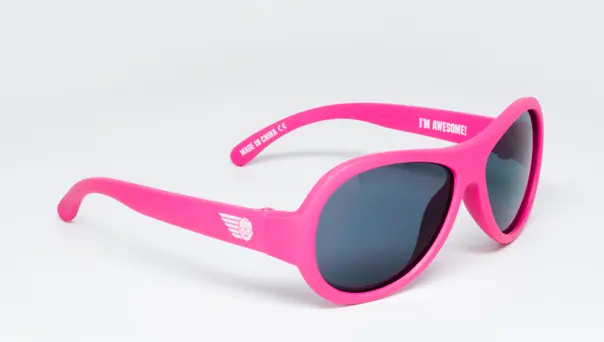 Babiators Aviator solbriller, popstar pink 0-3/3-5 år