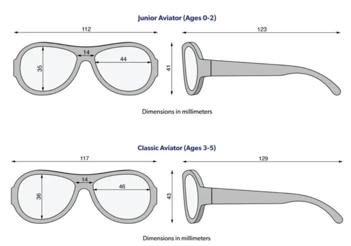 Babiators Aviator solbriller, Wicked white 0-3/3-5 år