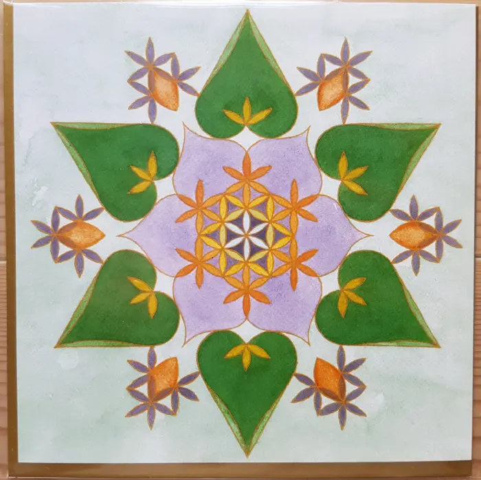 Divine Design mandala kort, Sige - Tid til stilhed
