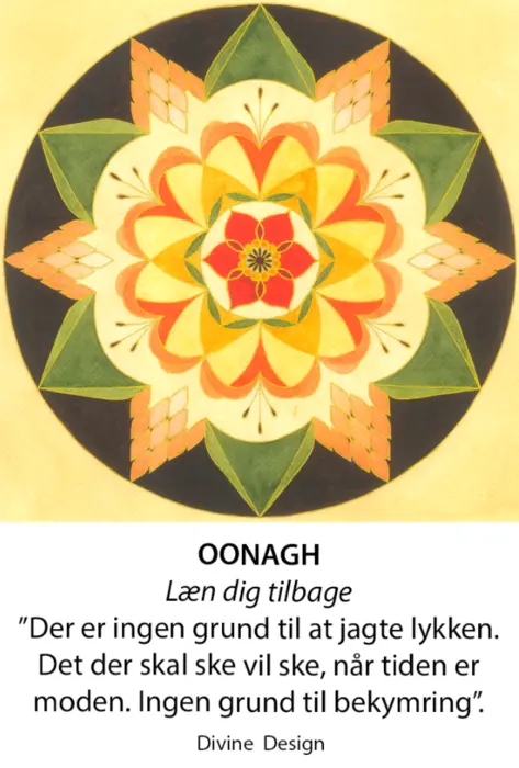 Divine Design mandala kort, Oonagh - læn dig tilbage