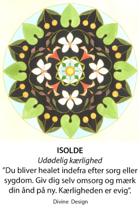 Divine Design mandala kort, Isolde - udødelig kærlighed