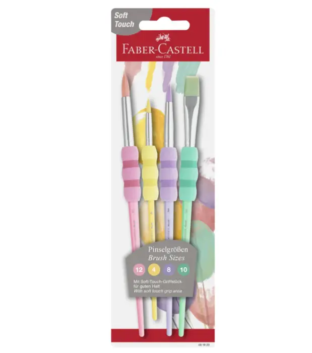 Faber-Castell penselsæt 4 størrelser - vælg farve