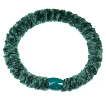 Kknekki elastik fra Bon Dep #12, grøn velour
