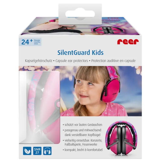 Reer høreværn til børn fra 2 år, pink