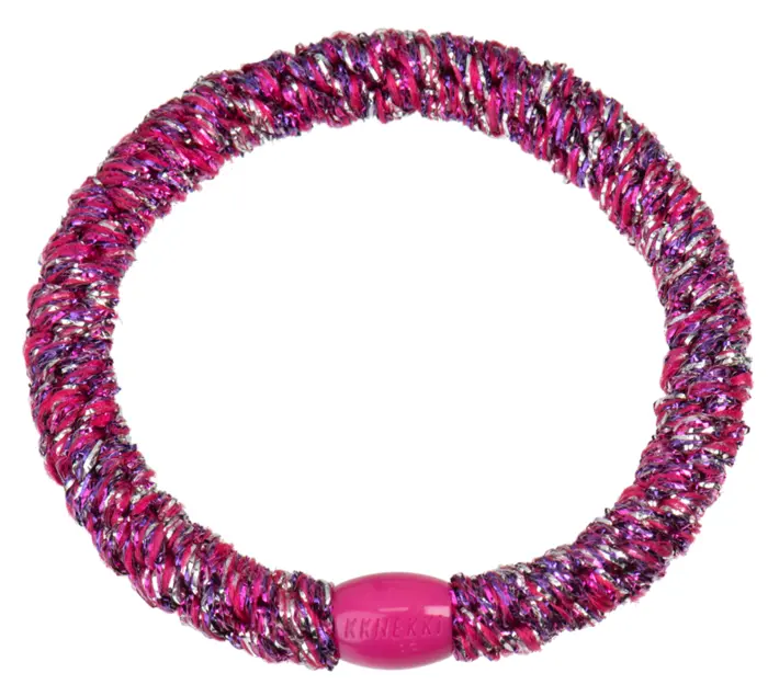 Kknekki elastik fra Bon Dep #061, pink unicorn glitter