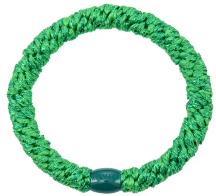 Kknekki elastik fra Bon Dep #12, Esmeralda grøn glitter
