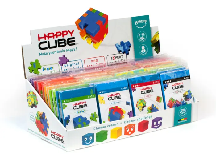 Happy Cube 2D og 3D puslespil, 8-99 år Pro