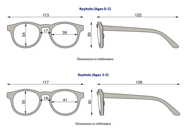 Babiators Keyhole solbriller, Up In The Air (lyseblå) 0-2/3-5 år