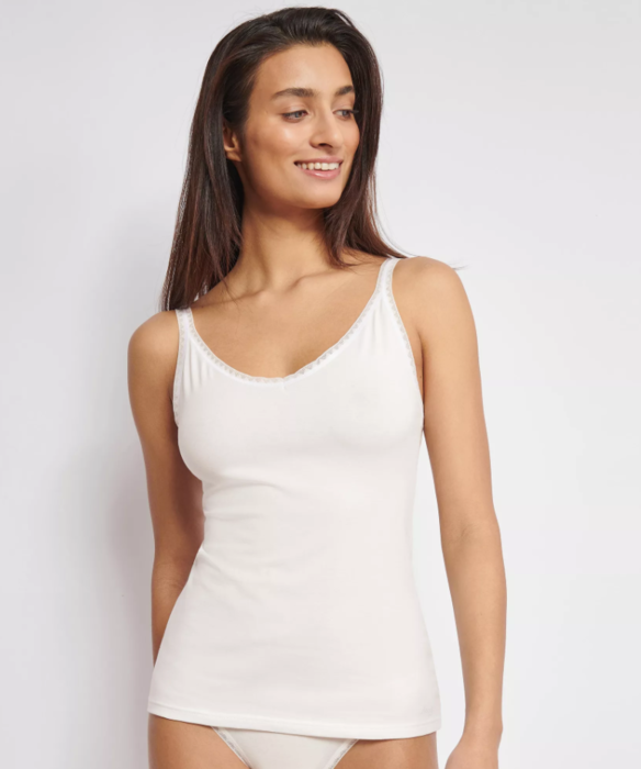 Sloggi Go Organic spaghetti top 2-pak, hvid el sort