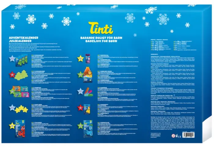 Tinti julekalender med 24 låger - forudbestil nu og modtag den inden december