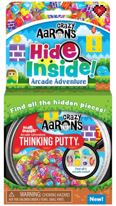 Crazy Aarons putty slim mega, Hide inside Arcade Adventure
