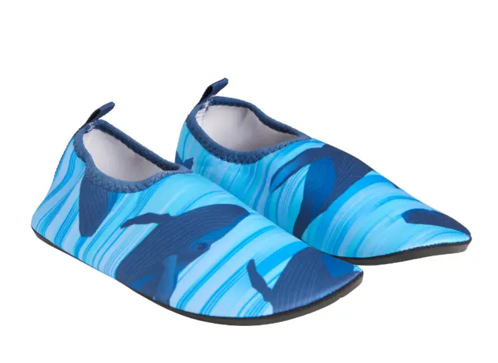 Color Kids svømmesko til børn, Azure Blue - hvaler
