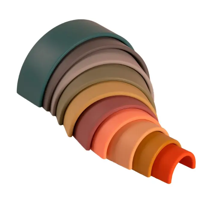 dëna regnbue i silikone, 10 buer - vælg farve
