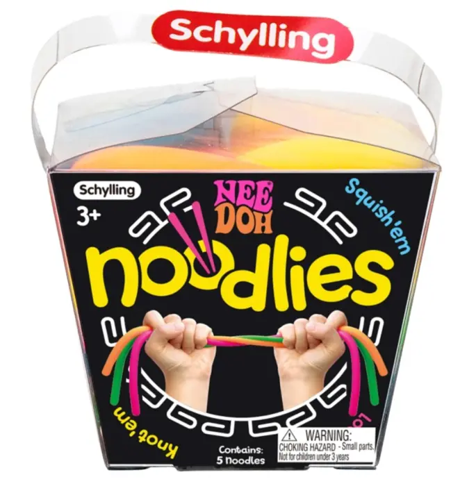 NeeDoh Noodlies fidgetlegetøj - æske med 5 nudler