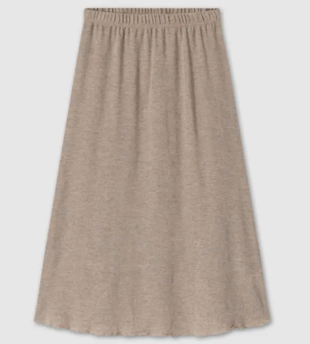 By Basics 5004 nederdel i merinould - med vidde, denim