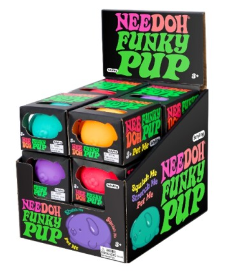 NeeDoh Funky Pup fidgetbold - med hundeform