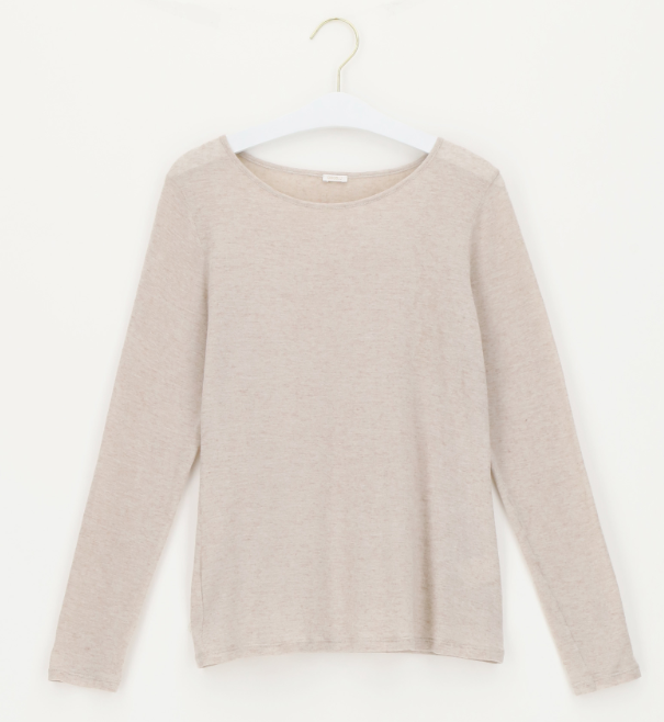 Oroblu Perfect Line bluse med cashmere, beige