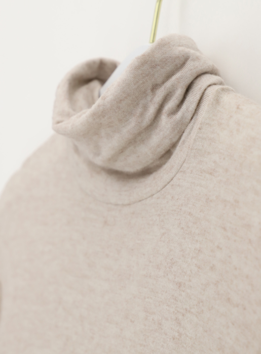 Oroblu Perfect Line turtleneck bluse med cashmere, beige