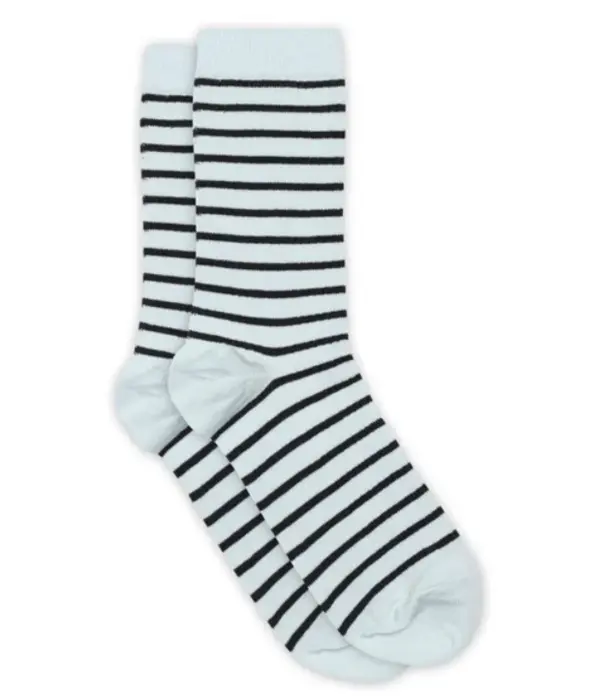 MP Woman Lydia stribede bomuldsstrømper (lille tåsøm), mange farver