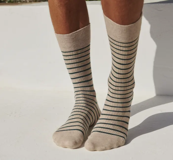 Mp Men Knud strømper med striber (lille tåsøm) - vælg farve