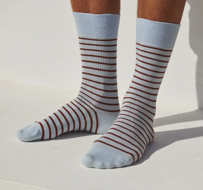 Mp Men Knud strømper med striber (lille tåsøm) - vælg farve