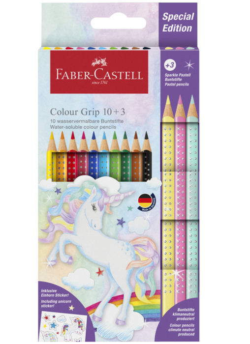 Faber-Castell farveblyanter tynd grip special edition, 10 + 3 styk