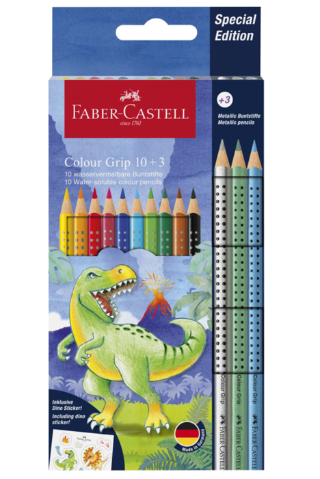 Faber-Castell farveblyanter tynd grip special edition, 10 + 3 styk