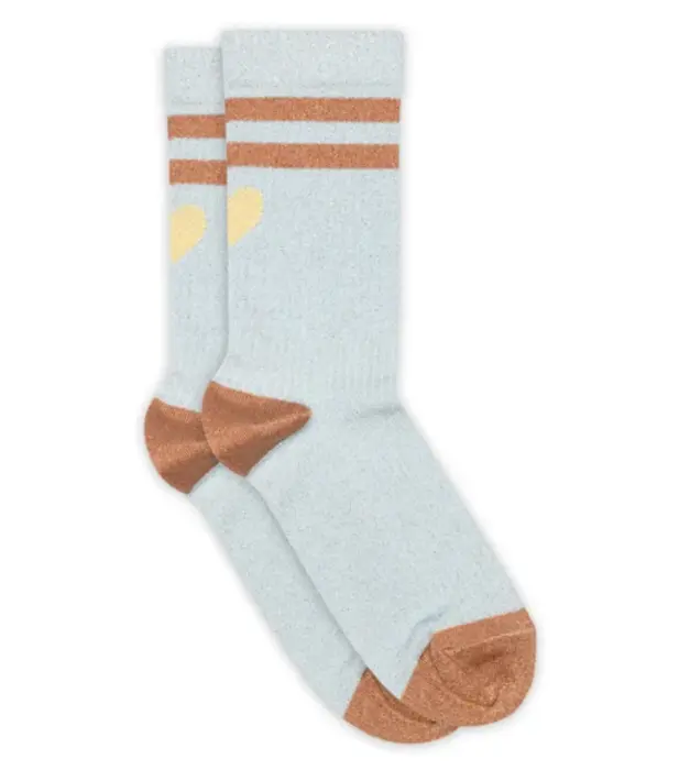 MP Woman Elga glimmerstrømper med hjerte, vælg farve