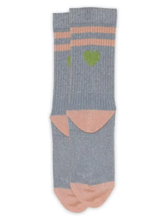 MP Woman Elga glimmerstrømper med hjerte, vælg farve