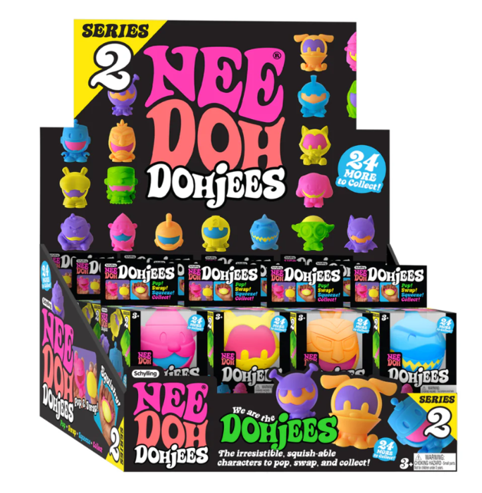 NeeDoh Dohjees mini figurer med bold - fidgetlegetøj