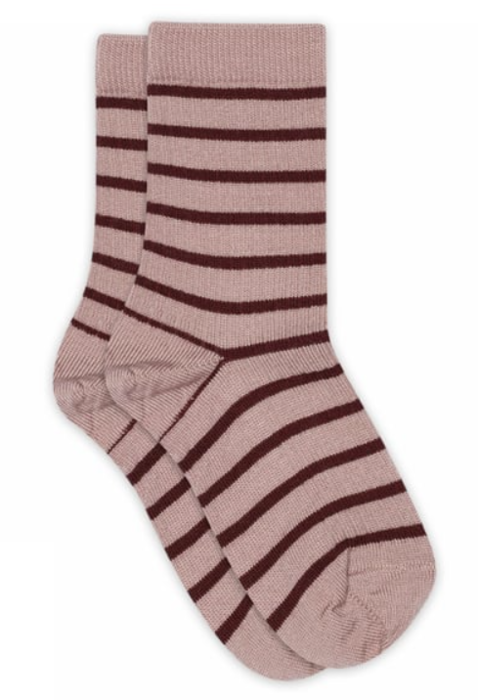 MP Kids Viggy ribbet uldstrømpe, flere farver