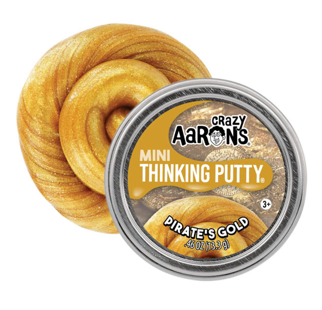 Crazy Aarons Thinking Putty Mini, Pirates Gold