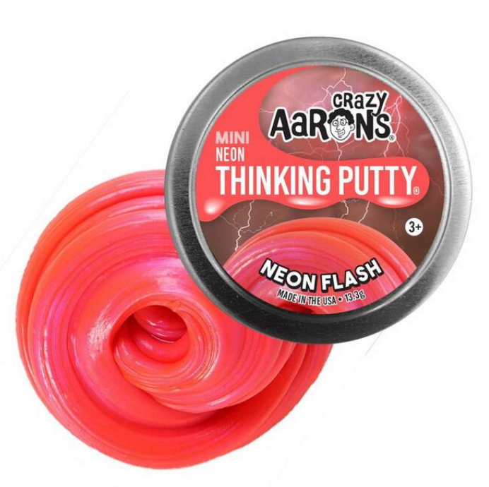 Crazy Aarons Thinking Putty Mini, Neon Flash